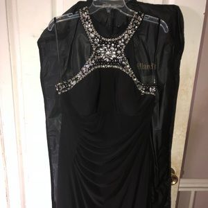 Halter Top Jeweled Gown